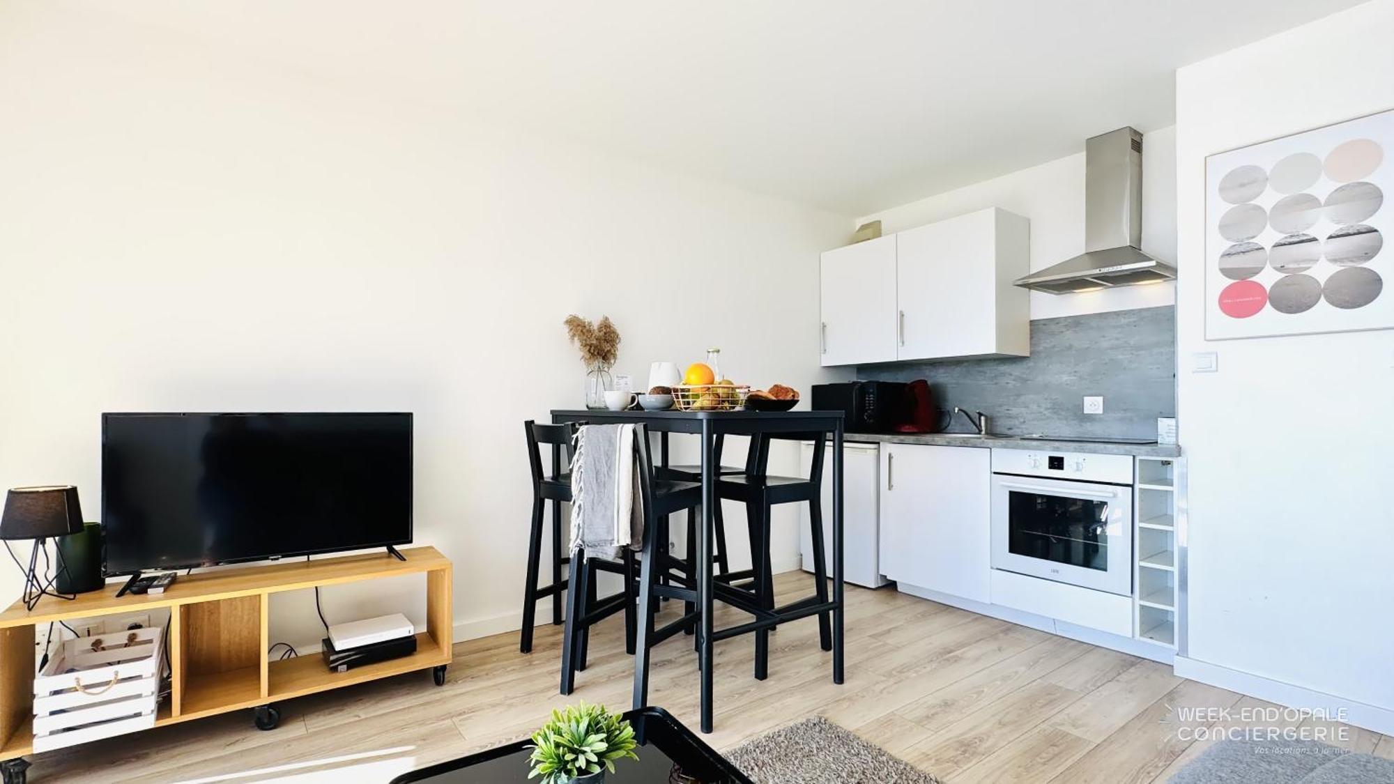 Appartement Vue Mer Au Pied De La Plage De Merlimont-Plage Kültér fotó
