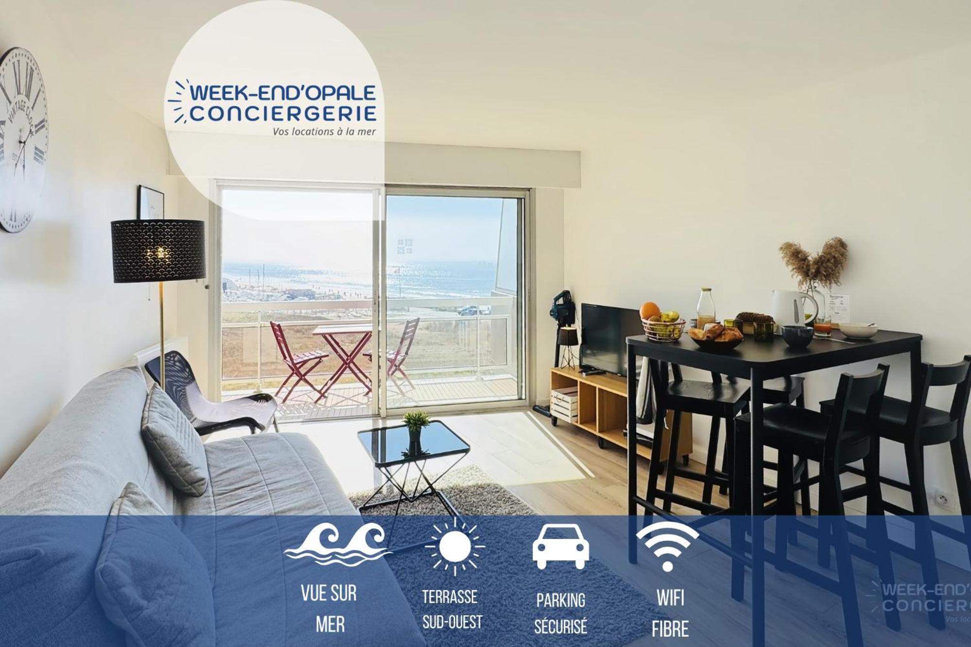 Appartement Vue Mer Au Pied De La Plage De Merlimont-Plage Kültér fotó